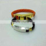 Wholesale China Stylish Bracelet Usb Cable pu Leather Bracelet Usb Cable for Iphone and Micro thumbnail-4