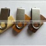 Top Selling Swivel Wooden Flash Drive Usb With Key Ring