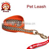 Dog Leash - Polka Dot on Orange - Ribbon