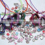 2015 Best Selling Jewellery Multicolor Heart Shaped Floating Lockets Necklace thumbnail-1