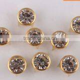 Sedex Audited Factory 2 Pillar Metal Rhinestone Nail Prong Studs thumbnail-2