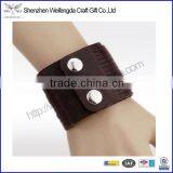 Chinese Wholesale Genuine Leather Men's Women's Wrap Bracelet Wristband Bangle thumbnail-1