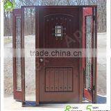 20mins-90mins External Fire Mahogany Solid Wood Door Double Door for Villa & Commercial Glazed Fire Door