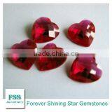 Lab Created Ruby Heart Cut #5 Synthetic Ruby Corundum Stone 12mm*12mm
