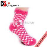 Custom warm women colored fuzzy socks