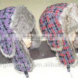 China manufacture wholesale fur hat/ russian style fur hat/ faux fur animal hat hood with paws