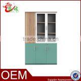 2016 Wooden Used Office Furniture Filing Cabinet 3 Door Bookshelf M1681A thumbnail-1