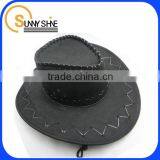 Sunny Shine Leather Bucket Hat Cowboy Sombrero Visor Hat thumbnail-1