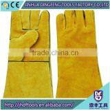 CE Approved Delta Red Split Cow Leather Welding Gloves thumbnail-1