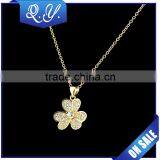 Latest Gifts for Girls Beautiful Design Clover Shaped Fancy Pendant Jewelry thumbnail-1