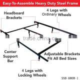 Mattress Foundation Adjustable Full/Queen/King Platform Metal Bed Frame thumbnail-2