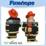 Soft pu Fireman Customized Logo Promotional Stress Ball
