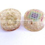 Crystal Quartz Chakra Flower Of Life Orgonite Energy Tower Buster thumbnail-1