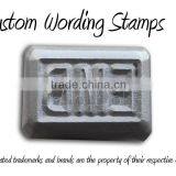 Metal Stamps, Logo Stamps, Leather Stamps 1" Hardened Steel