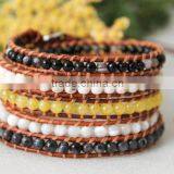 Sunny Earthy Beads With Wrap Braceletlet thumbnail-1