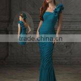 One-shouder Sheath Pleated Suzhou Mother Of Bride Dress Bridal Mother Dress XYY-wy022-14 thumbnail-1