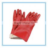 Best selling good quality durable long cuff pvc coated gloves