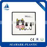 2016 Eco-freidly Custom Shaped Rubber Square Coffee Cup Coaster Mats