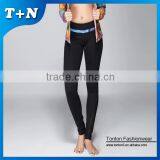 Promotional High Quality Elastic Sexy Gym Wear Capri Suit for Girls thumbnail-2