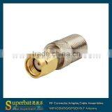 SMA-F Adapter RP SMA Plug to F Jack Straight Female to Male Audio Converter thumbnail-1