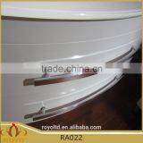 New White Elegant PVC Wall Mounted Bathroom Cabinet RA022 With Glass Sink Quality Choice thumbnail-5