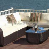 Unique Poly Rattan Outdoor Furniture Garden Sofa Set Outdoor Wicker Furniture(1.2mm Alu Frame With Powder Coated) thumbnail-2