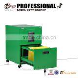 Cheap Steel kd Metal Mobile Filing Cabinet/movable Metal Storage Cabinet