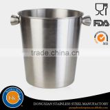 3.4L barware oval stainless steel metal ice bucket