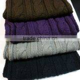 Fashion Womens Cable Knitted Scarf