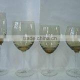 AMBER GLASS GOBLET thumbnail-1
