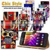 Wholesale For WIKO IGGY Case, Wallet Printed Leather Flip Case for Wiko Iggy