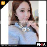 Lady Girl Party Shell Flowers Necklace,Handmade Fashion Pendant Necklace thumbnail-2