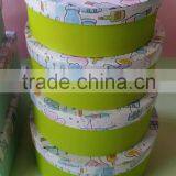 Professional Round Shaped Color Rigid Paper Gift Box