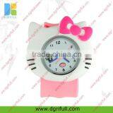 Cartoon Kitty Silicone Slap Watch