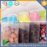 Plastic Cereal / Snack Dispenser Set - Dry Food Storage Containers