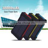 High Capacity Mini Solar Energy Power Bank Battery Charger 10000mah