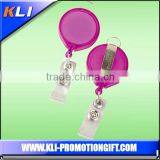 New design round shape plastic retractable yoyo badge reel