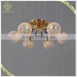 French Gold Iron Base Ceiling Lamp 6 Lights Zhongshan Factory-outlet thumbnail-1
