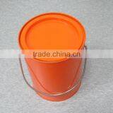 High Quality Wholesale Round Empty Bucket With Cover Lid 4C Printing Popcorn Bucket Metal Tin Bucket