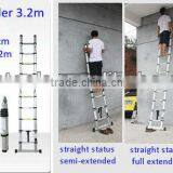 2x8 Steps 5m En131 Aluminum Folding Telescopic Ladder thumbnail-4