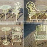 Cast aluminium Material and Outdoor Furniture General Use Bistro table set