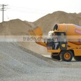 self loading and propelled concrete mixer power shift truck with pump diesel engine air conditioner