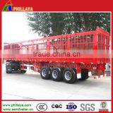 30 - 60ton Cheap Utility Cargo Trailer Fence Grain Truck Animals Transport Gooseneck Farm Box Trailer thumbnail-1