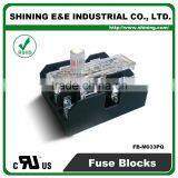 FB-M033PQ 600V 30 Amp 3 Pole 10x38 Midget Fuse Holder Block thumbnail-4
