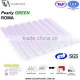 Translucent Polycarbonate Corrugated ROMA Sheet Ideal for Greenhouse (Pearly Green ROMA) thumbnail-5