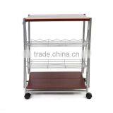 Multilayer Folding Metal Microwave Oven Stand thumbnail-2