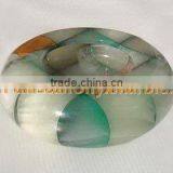 Newly Modern ONYX PATCH WORK CIGARETTE ASHTRAY HANDICRAFTS thumbnail-2