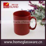 Old Fashion Red Glaze Ceramic Mug 11oz thumbnail-1