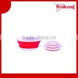 Portable Food Grade Folding Bowl With Lid thumbnail-1