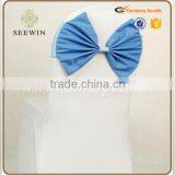 Cheap Chair Cover With Bowknot and Chiavari Ruffle Chair Sash for Wedding/Banquet/Party thumbnail-2